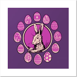 Easter Bunny and Egg Posters and Art